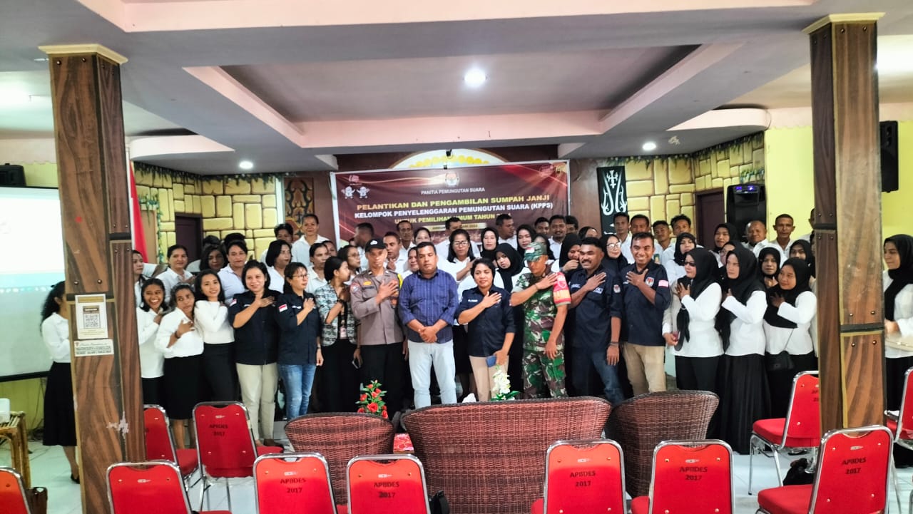 63 Petugas KPPS untuk Pemilu 2024 Resmi dilantik